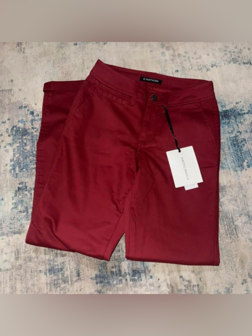 41 Hawthorn Women's Skinny Pants in Burgundy